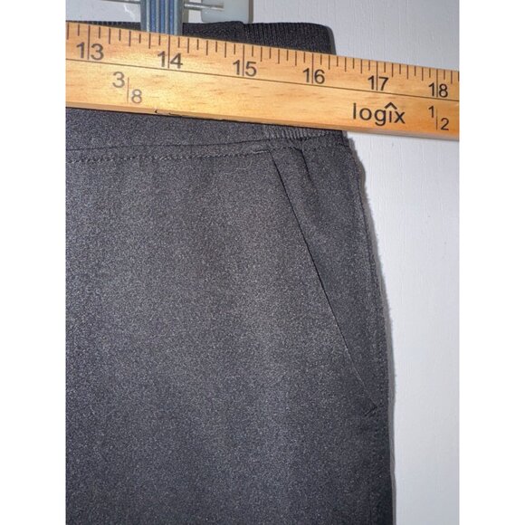 32 Cool Black Elastic Waist Pull-On Pants With Pockets Womens Size L - Picture 6 of 7